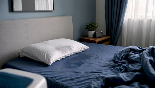 La almohada y las sábanas amanecieron mojadas en la zona donde apoyé el cuello.
